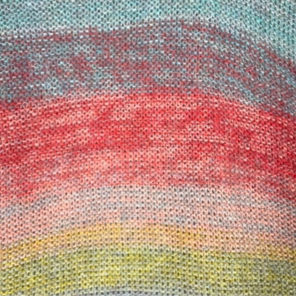 Anthropologie MOTH Rinda Rainbow Duster Cardigan Mohair Long Vest - Sz XS/S - Picture 9 of 11